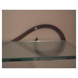 Chic Rustic Glass Wall Mount Shelf Pair Chic Rustic Glass Wall Mount Shelf Pair
