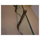 Chic Rustic Glass Wall Mount Shelf Pair Chic Rustic Glass Wall Mount Shelf Pair