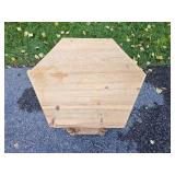 Gothic Carved Pine Side Table Gothic Carved Pine Side Table