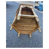 Gothic Carved Pine Side Table Gothic Carved Pine Side Table
