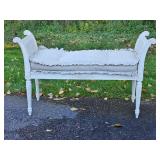 Vintage Cane Seat Bench Vintage Cane Seat Bench
