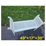 Vintage Cane Seat Bench Vintage Cane Seat Bench
