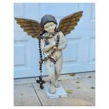 Wooden Architectural Cherub Angel Statue Wooden Architectural Cherub Angel Statue