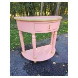 Petal Tone Half Moon Consol Table Petal Tone Half Moon Consol Table