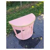 Petal Tone Half Moon Consol Table Petal Tone Half Moon Consol Table