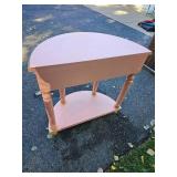 Petal Tone Half Moon Consol Table Petal Tone Half Moon Consol Table