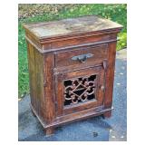 Scrollwork Detailed Bedside Cabinet Scrollwork Detailed Bedside Cabinet