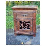 Scrollwork Detailed Bedside Cabinet Scrollwork Detailed Bedside Cabinet