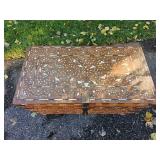 Vintage Teak Zanzibar Chest with Mother of Pearl Inlay Vintage Teak Zanzibar Chest with Mother of Pearl Inlay