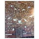 Vintage Teak Zanzibar Chest with Mother of Pearl Inlay Vintage Teak Zanzibar Chest with Mother of Pearl Inlay