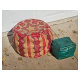 Moroccan Leather Poof Ottoman Pairing Moroccan Leather Poof Ottoman Pairing