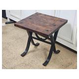 Iron Frame Campaign Side Table Iron Frame Campaign Side Table