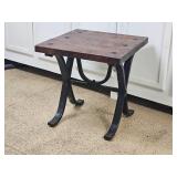 Iron Frame Campaign Side Table Iron Frame Campaign Side Table