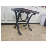 Iron Frame Campaign Side Table Iron Frame Campaign Side Table