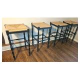 Carolina Cottage Rush Seat Twine Barstools Carolina Cottage Rush Seat Twine Barstools