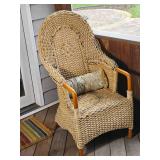 Rattan Wicker Accent Chair *As Is* Rattan Wicker Accent Chair *As Is*