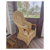 Rattan Wicker Accent Chair *As Is* Rattan Wicker Accent Chair *As Is*