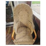 Rattan Wicker Accent Chair *As Is* Rattan Wicker Accent Chair *As Is*