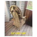 Rattan Wicker Accent Chair *As Is* Rattan Wicker Accent Chair *As Is*
