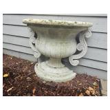 Outdoor Resin Footed Faux-Planter Pedestal Outdoor Resin Footed Faux-Planter Pedestal