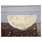 Outdoor Resin Footed Faux-Planter Pedestal Outdoor Resin Footed Faux-Planter Pedestal