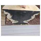 Outdoor Resin Footed Faux-Planter Pedestal Outdoor Resin Footed Faux-Planter Pedestal