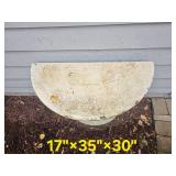 Outdoor Resin Footed Faux-Planter Pedestal Outdoor Resin Footed Faux-Planter Pedestal