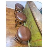 Hilldale Furniture Leather & Tac Barstools Hilldale Furniture Leather & Tac Barstools