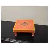 Beautiful Vibrant Pooja Chowki Pedestal Beautiful Vibrant Pooja Chowki Pedestal