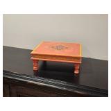 Beautiful Vibrant Pooja Chowki Pedestal Beautiful Vibrant Pooja Chowki Pedestal