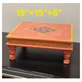 Beautiful Vibrant Pooja Chowki Pedestal Beautiful Vibrant Pooja Chowki Pedestal