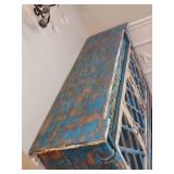Distressed Windowed Sideboard Cabinet Distressed Windowed Sideboard Cabinet
