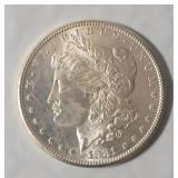 1881 S Morgan  Silver Dollar MS 64