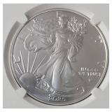 2025 Silver Eagle Slab Westpoint  MS70 Type 2