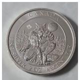 2021 2 Oz Fine Silver Ten Dollar Canadian Werewolf Coin - Unc Brilliant