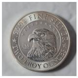 JM Bullion 2 Troy Oz. Fine Silver Uncirculated Coin