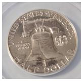 1959 Franklin 50C Silver Proof PF65 Slab
