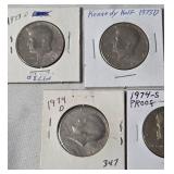 1972 -1974 Kennedy Half Dollars
