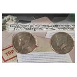 2002 Kennedy Half Dollar P and D Mint