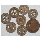 Northern Transit Co Fargo ND -Transit Tokens from 1937-1955