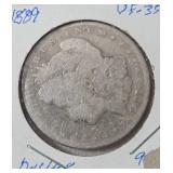 1889 Morgan Silver Dollar  VF35