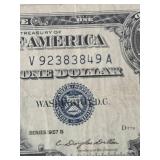 1957, 1957A,1957B Silver Certificate Blue Dot Dollar Bill