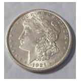 1921 Morgan Silver Dollar BU