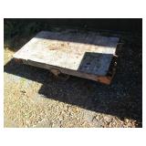 Nutting cart, the bed measures 27 x...