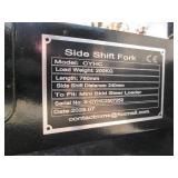 Side shift hydraulic fork attachmen...