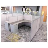 4 Pack of Cubicle Workstations