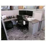 4 Pack of Cubicle Workstations