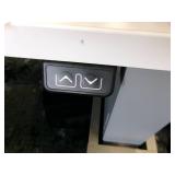 Power Sit Stand Desk with side desk/table and filing cabinet