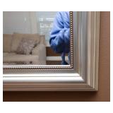 Large Wall Mirror – Silver-Tone Frame
