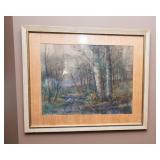 Woodland Landscape Wall Art – Framed and Matted